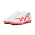 Scarpe da calcetto bianche da ragazzo con dettagli rossi Puma Future Play TT Jr, Brand, SKU s356000088, Immagine 0